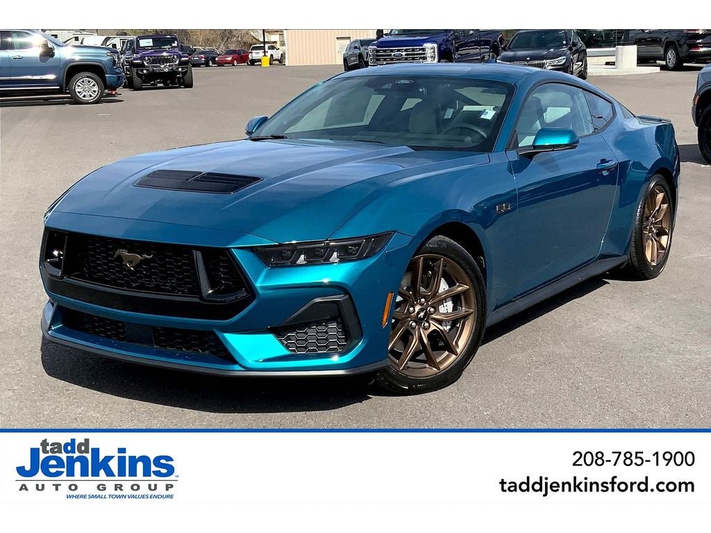 Adriatic Blue Metallic 2026 Ford Mustang Coupe Rear-Wheel Drive Manual