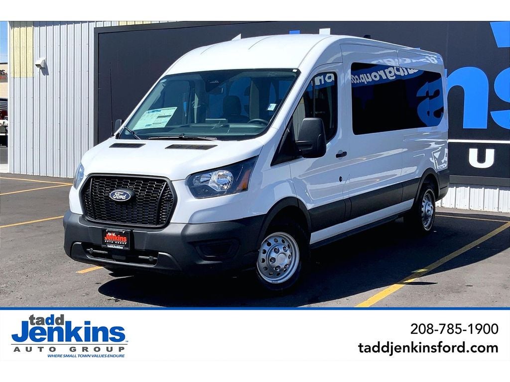 Oxford White 2026 Ford Transit Passenger Van All-Wheel Drive Automatic