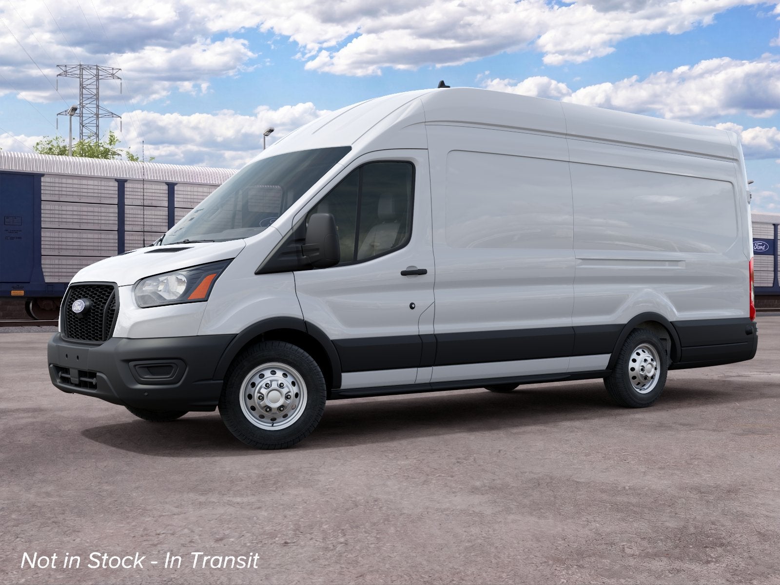 Oxford White 2027 Ford Transit Cargo Van  Automatic