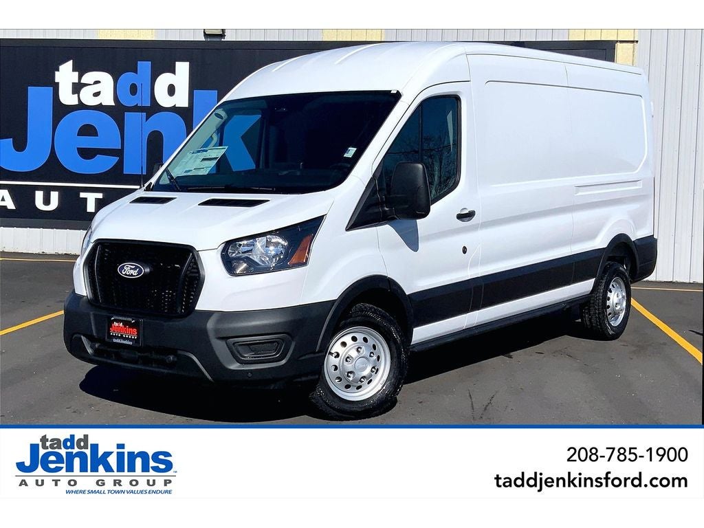 Oxford White 2026 Ford Transit Cargo 250 Medium Roof LB AWD Van All-Wheel Drive Automatic