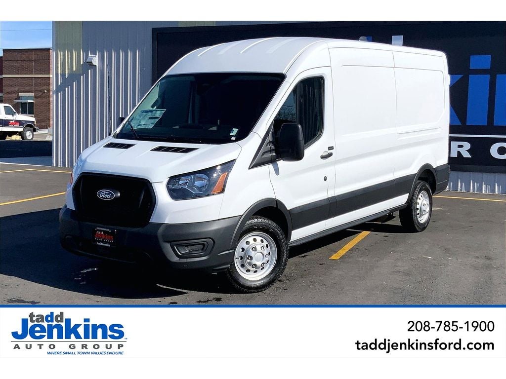 Oxford White 2026 Ford Transit Cargo 250 Medium Roof LB AWD Van All-Wheel Drive Automatic
