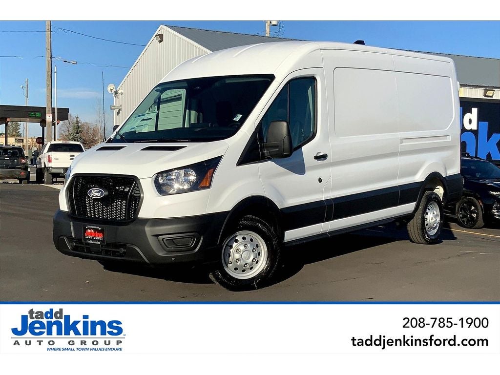 Oxford White 2026 Ford Transit Cargo 250 Medium Roof LB AWD Van All-Wheel Drive Automatic