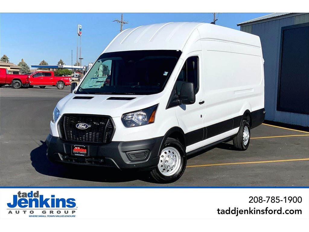 Oxford White 2026 Ford Transit Cargo 350 High Roof Extended LB AWD Van All-Wheel Drive Automatic