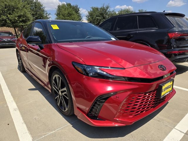 Supersonic Red/Midnight Black Metallic 2025 Toyota Camry Sedan Front-Wheel Drive Continuously Variable Transmission
