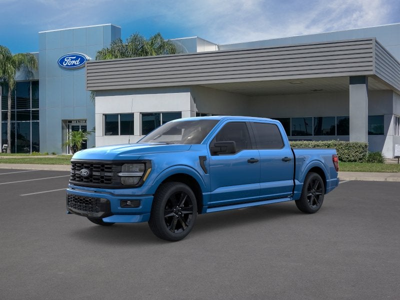 Blue Metallic 2025 Ford F-150 STX SuperCrew 4WD Pickup Truck Four-Wheel Drive Automatic