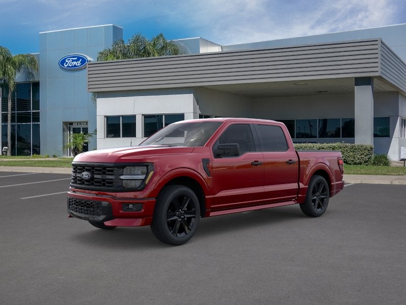 Red Metallic 2025 Ford F-150 STX SuperCrew 4WD Pickup Truck Four-Wheel Drive Automatic