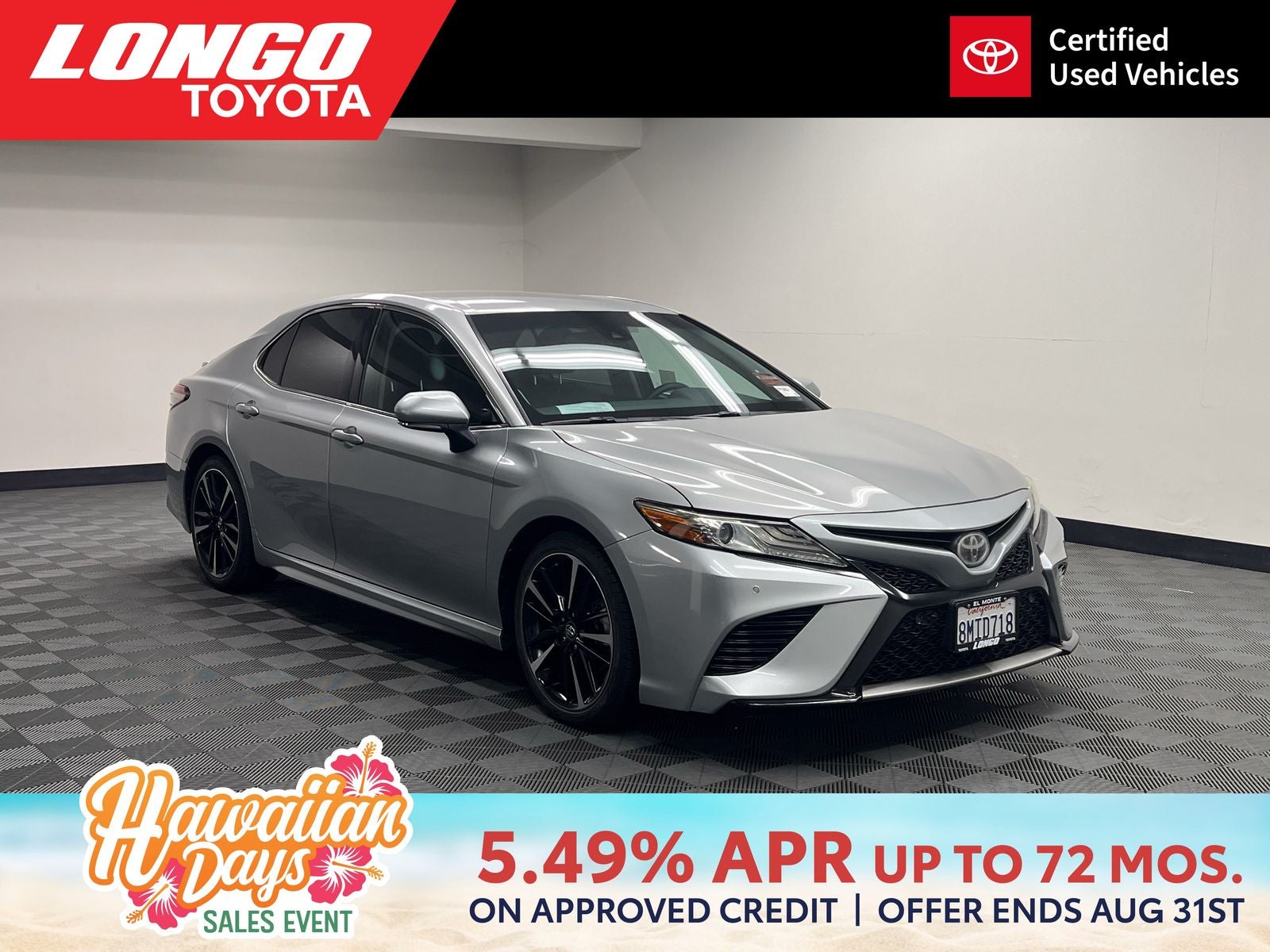 Celestial Silver Metallic 2018 Toyota Camry Sedan Front-Wheel Drive 8-Speed Automatic