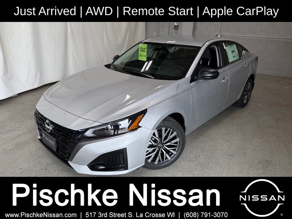 Brilliant Silver Metallic 2026 Nissan Altima Sedan All-Wheel Drive Continuously Variable Transmission