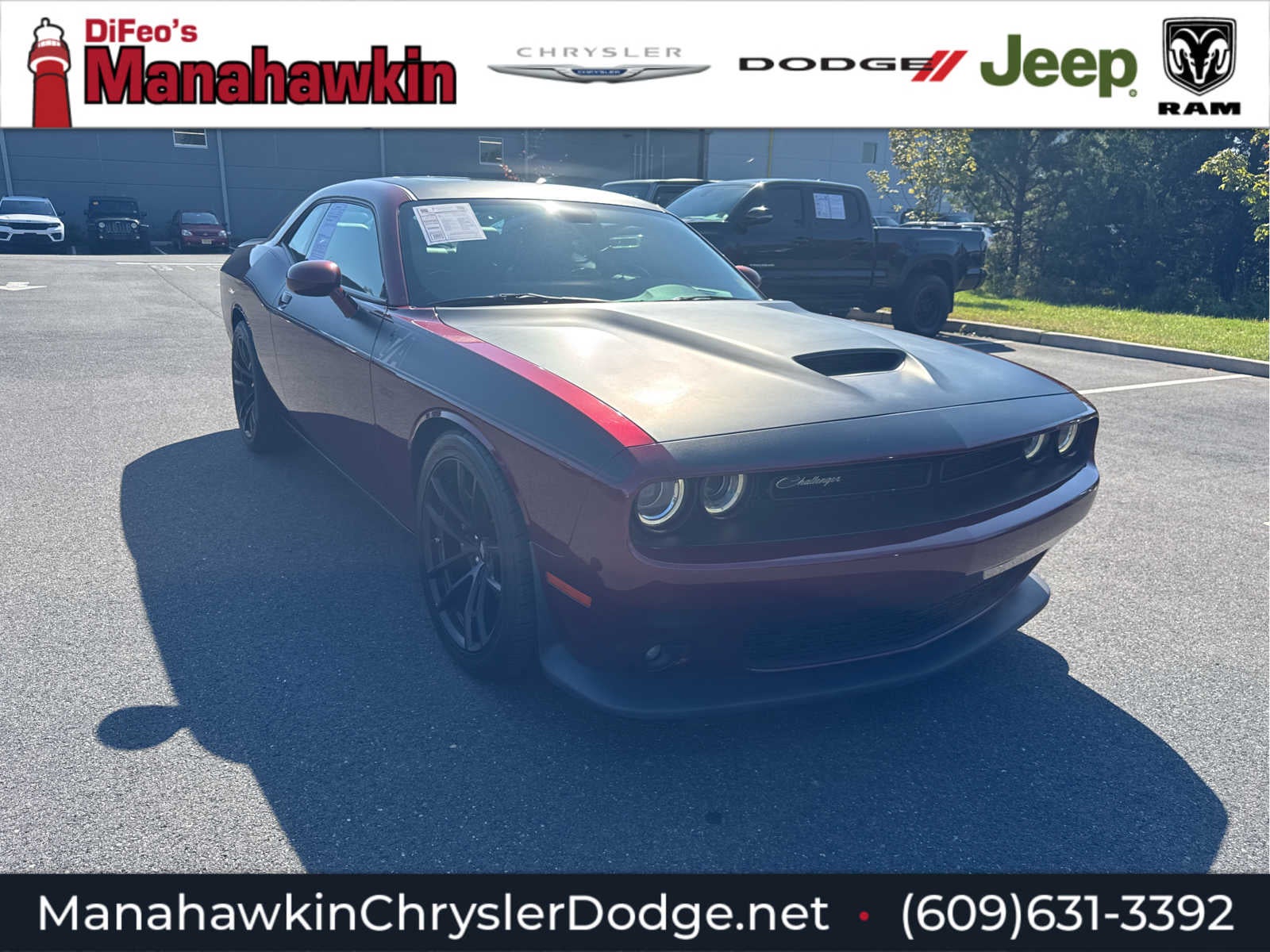 Octane Red Pearlcoat 2019 Dodge Challenger Coupe Rear-Wheel Drive 8-Speed Automatic