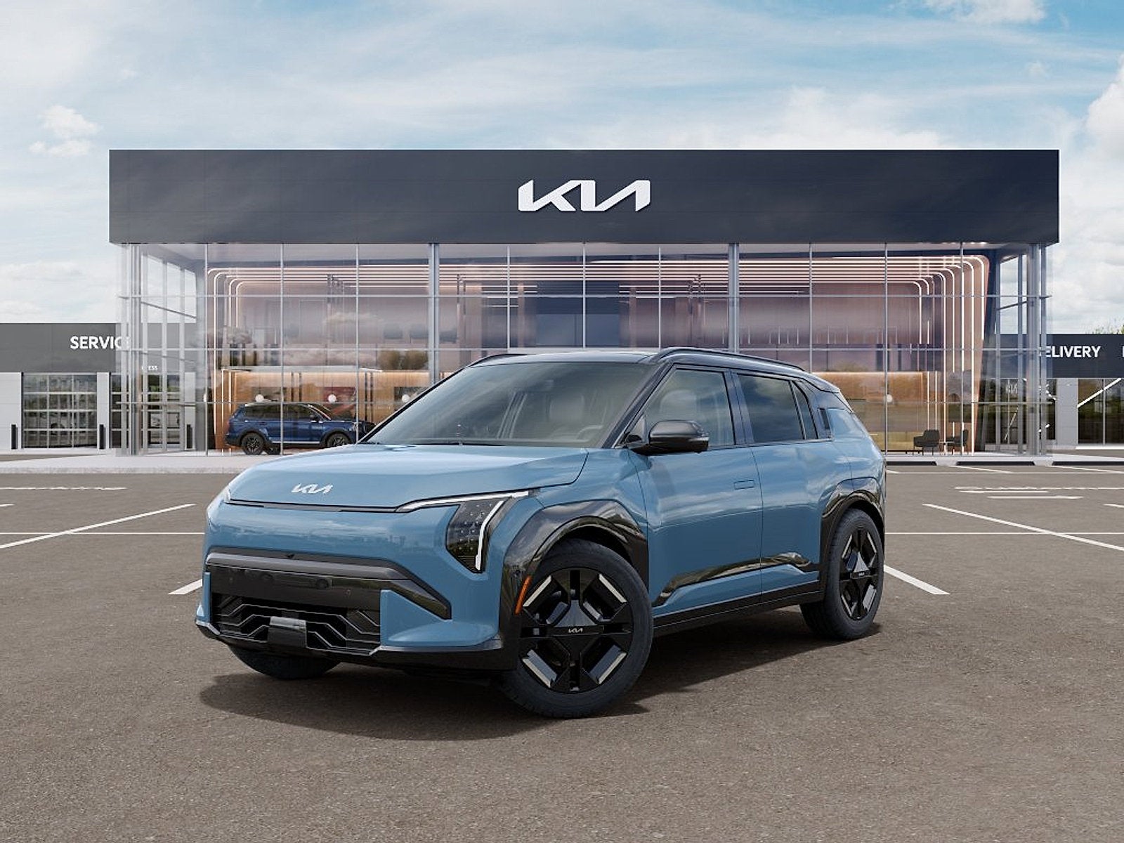 Frost Blue/Black Roof 2027 Kia EV3 SUV / Crossover  1-Speed Automatic