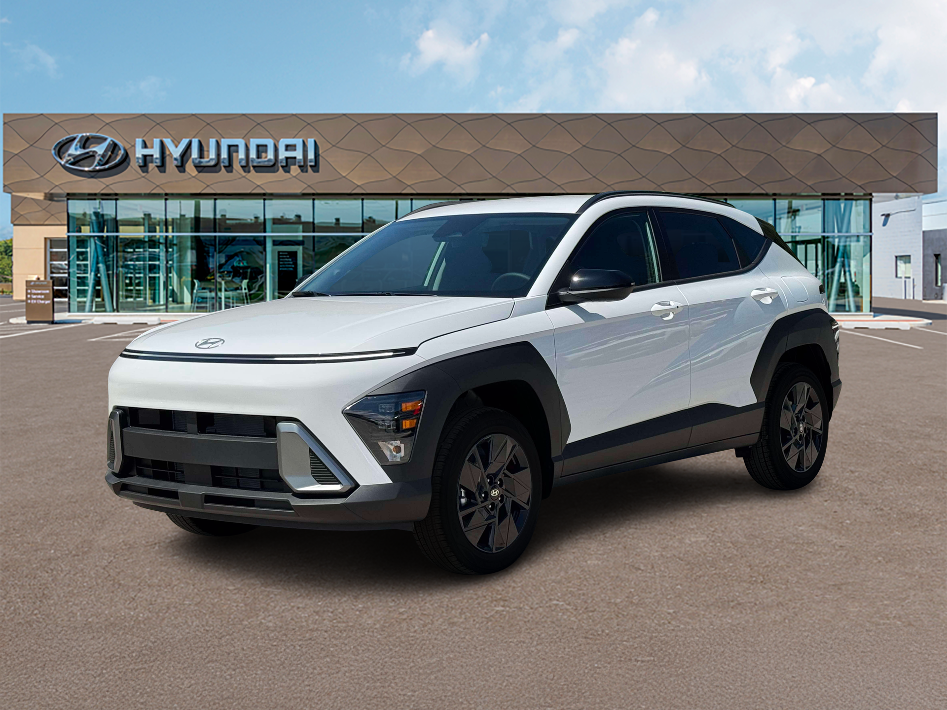 Atlas White 2027 Hyundai Kona SUV / Crossover All-Wheel Drive Continuously Variable Transmission