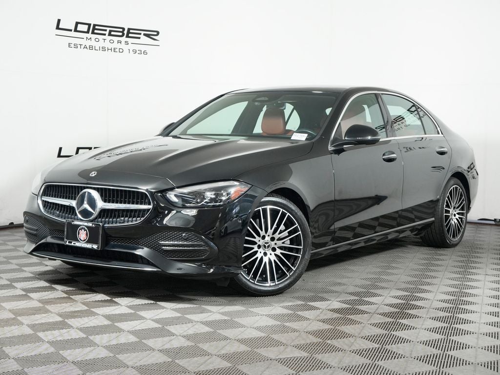 Black 2024 Mercedes-Benz C-Class Sedan All-Wheel Drive 9-Speed Automatic