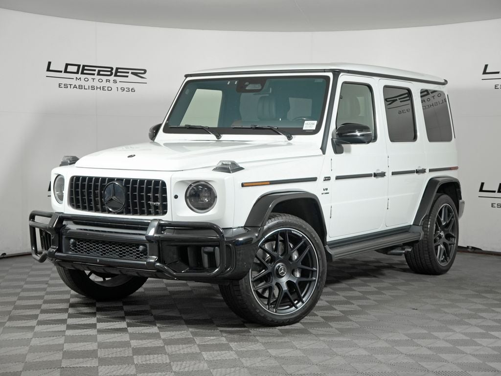 Manufaktur Moonlight White Metallic 2025 Mercedes-Benz G-Class SUV / Crossover All-Wheel Drive 9-Speed Automatic