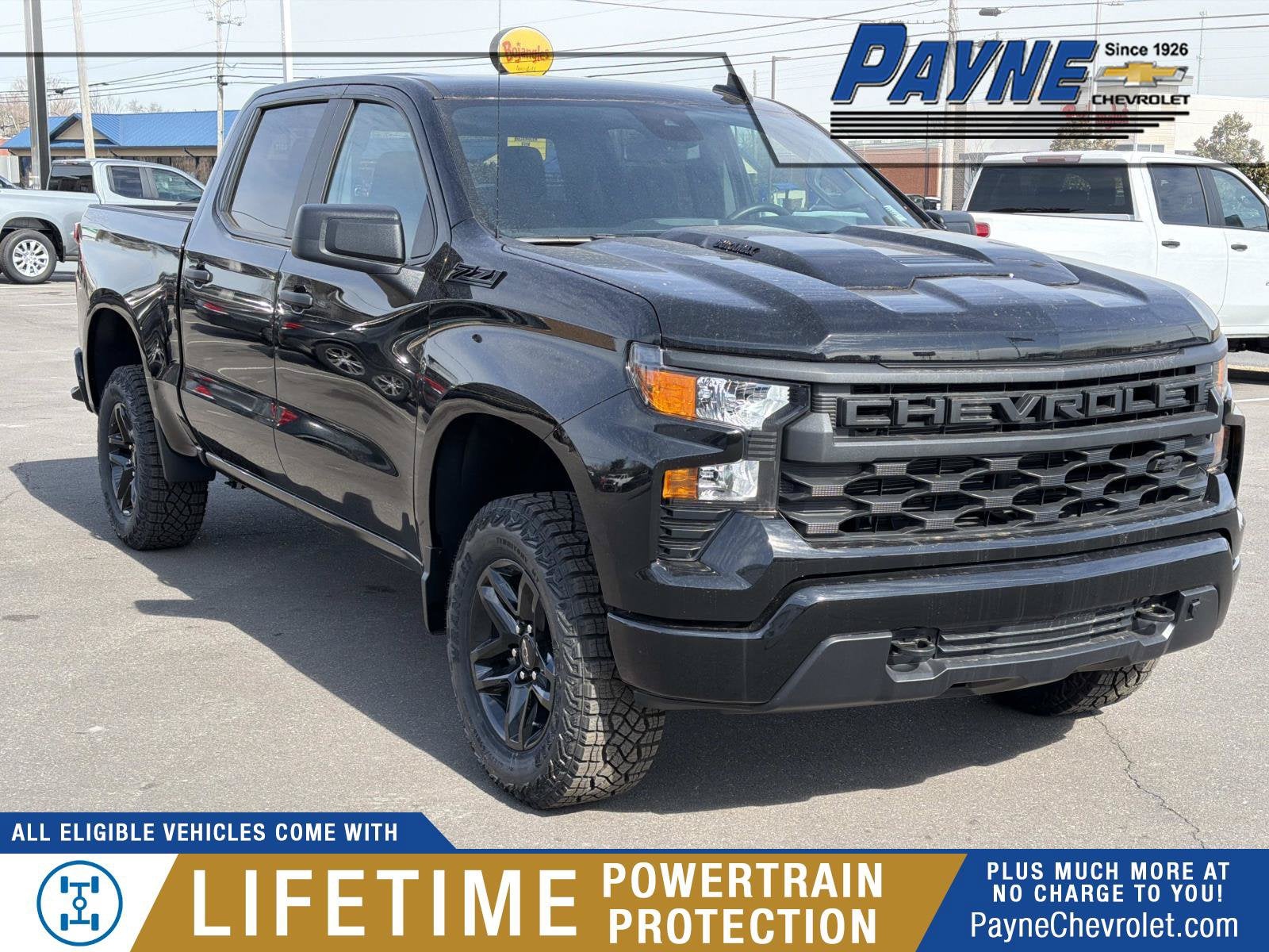Black 2026 Chevrolet Silverado 1500 Pickup Truck Four-Wheel Drive Automatic