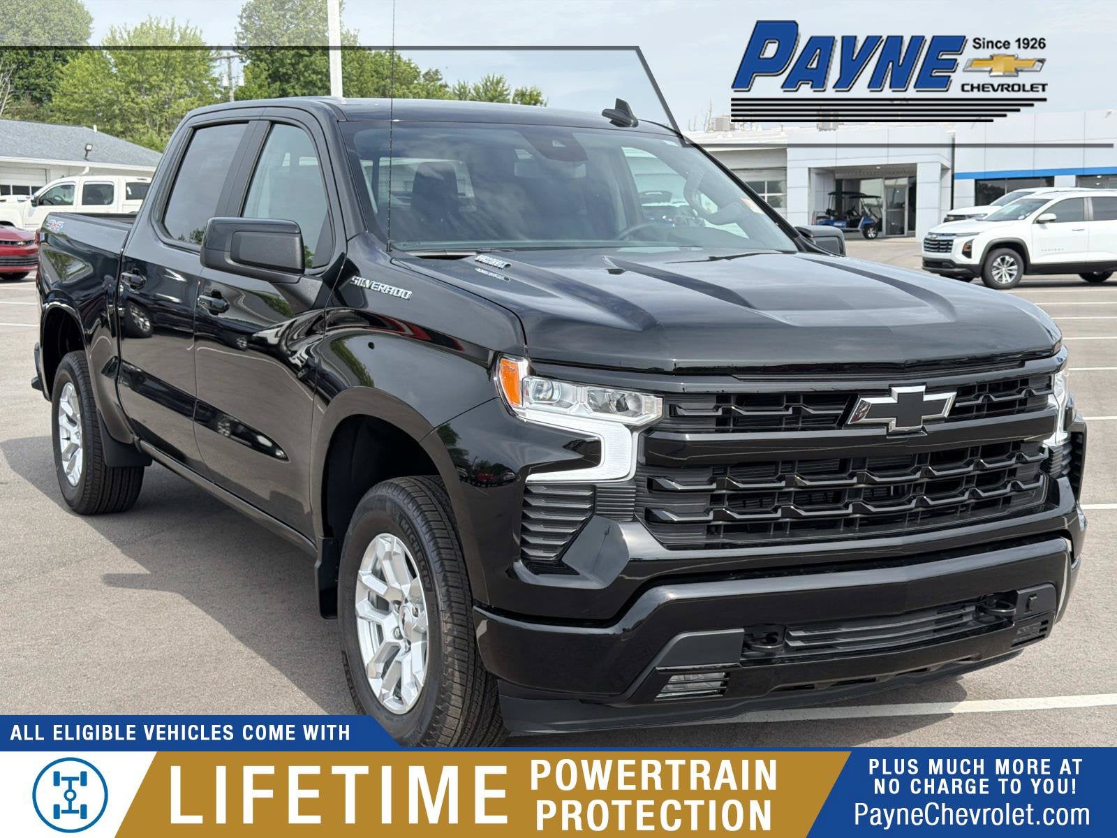 Black 2026 Chevrolet Silverado 1500 Pickup Truck Four-Wheel Drive Automatic