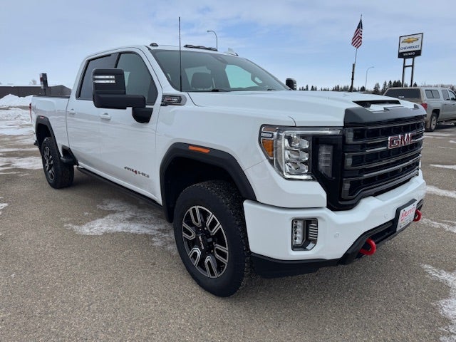 Summit White 2021 GMC Sierra 2500HD AT4 Crew Cab 4WD Pickup Truck Four-Wheel Drive Automatic
