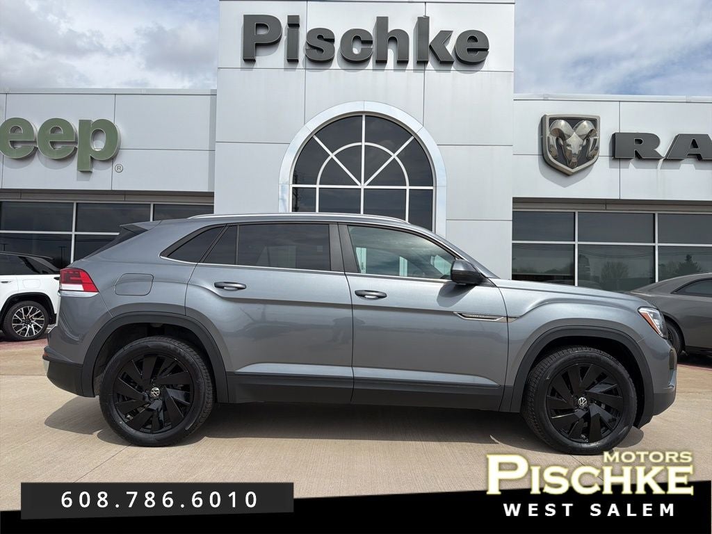 Platinum Gray Metallic 2024 Volkswagen Atlas Cross Sport SUV / Crossover All-Wheel Drive 8-Speed Automatic