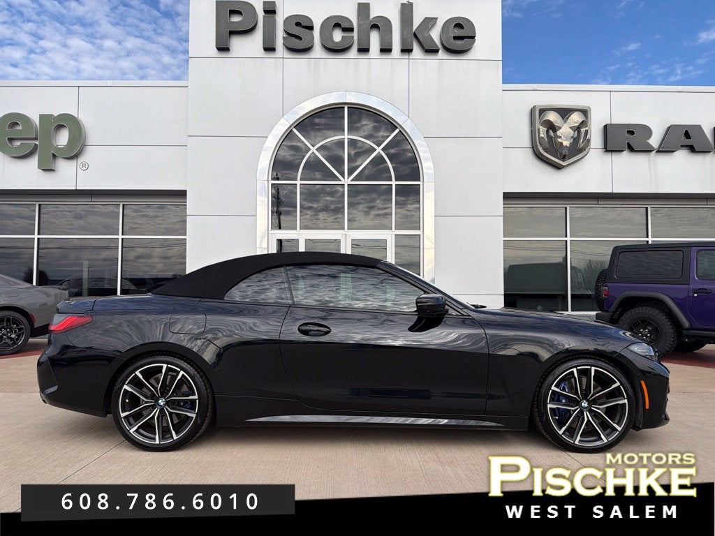 Black Sapphire Metallic 2022 BMW 4 Series Convertible Rear-Wheel Drive 8-Speed Automatic