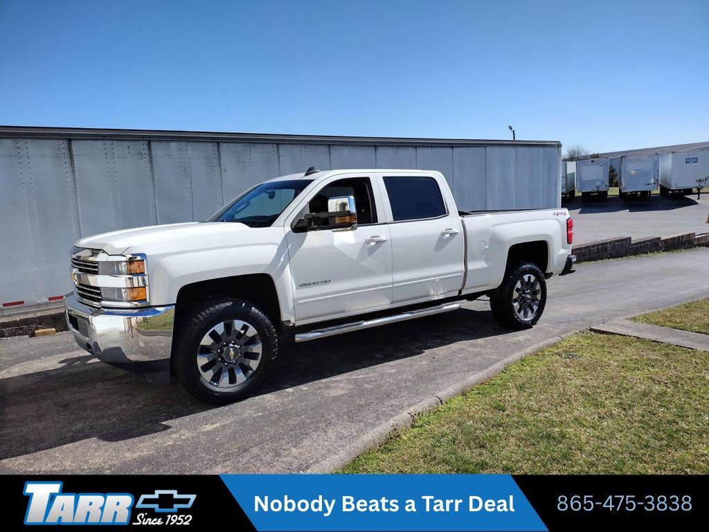 Summit White 2015 Chevrolet Silverado 2500HD LT Crew Cab 4WD Pickup Truck Four-Wheel Drive Automatic
