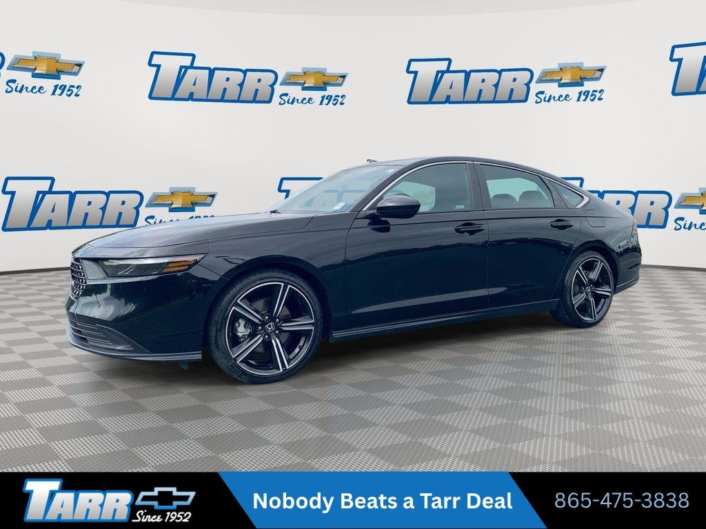 Black 2024 Honda Accord Hybrid Sedan Front-Wheel Drive 