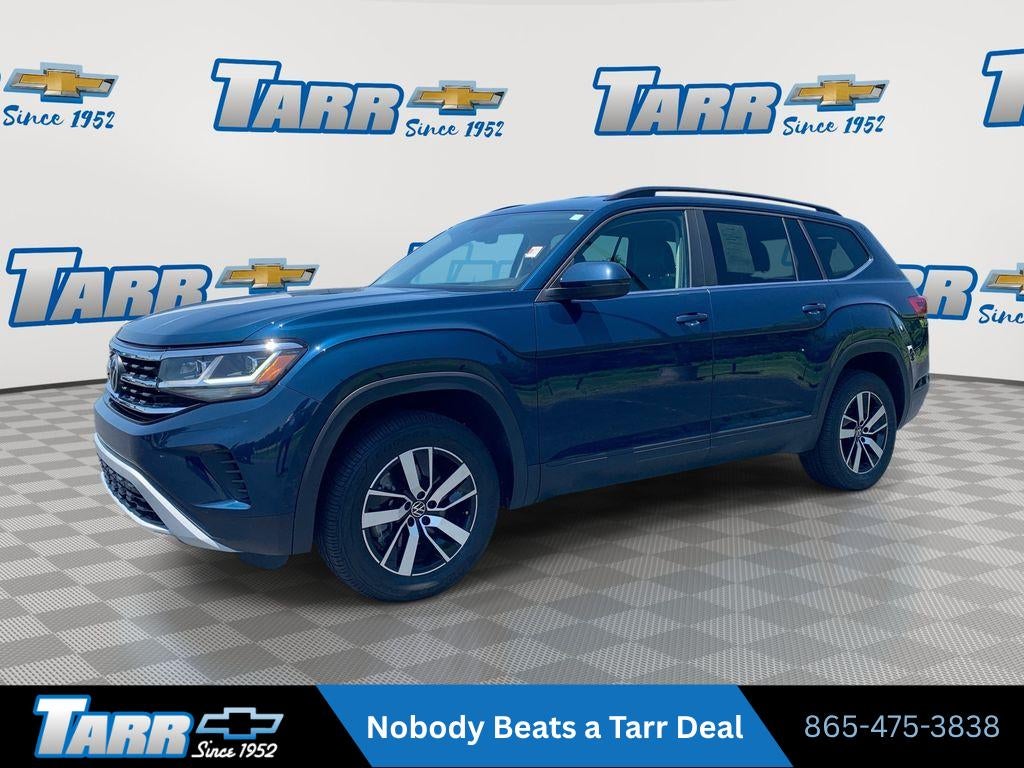 Blue 2022 Volkswagen Atlas SUV / Crossover All-Wheel Drive Automatic
