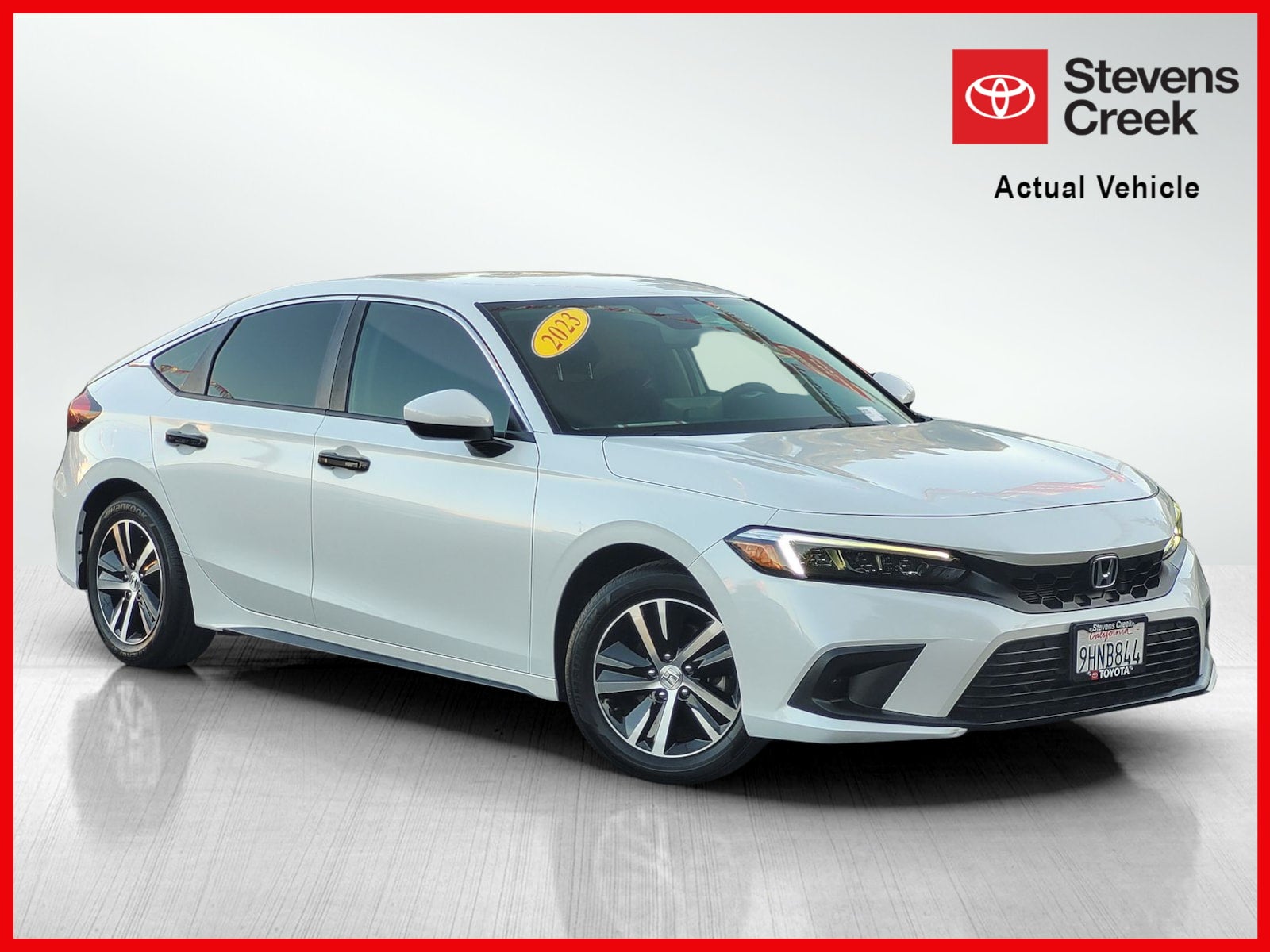 Platinum White Pearl 2023 Honda Civic Hatchback Hatchback Front-Wheel Drive Continuously Variable Transmission