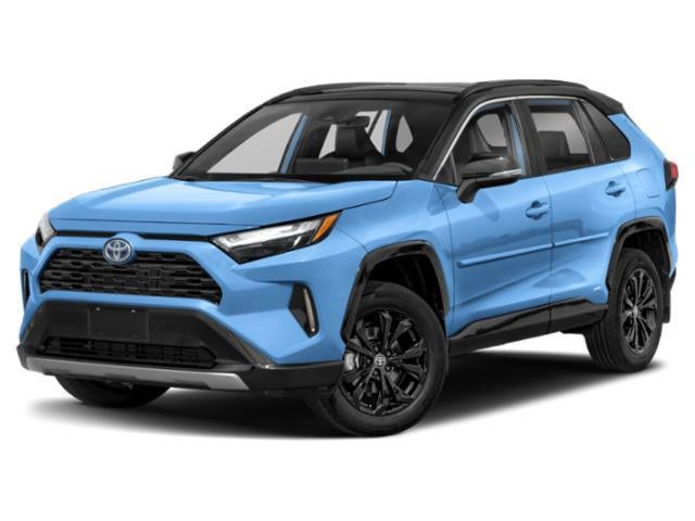 Cavalry Blue/Midnight Black Metallic 2023 Toyota RAV4 Hybrid SUV / Crossover All-Wheel Drive Continuously Variable Transmission