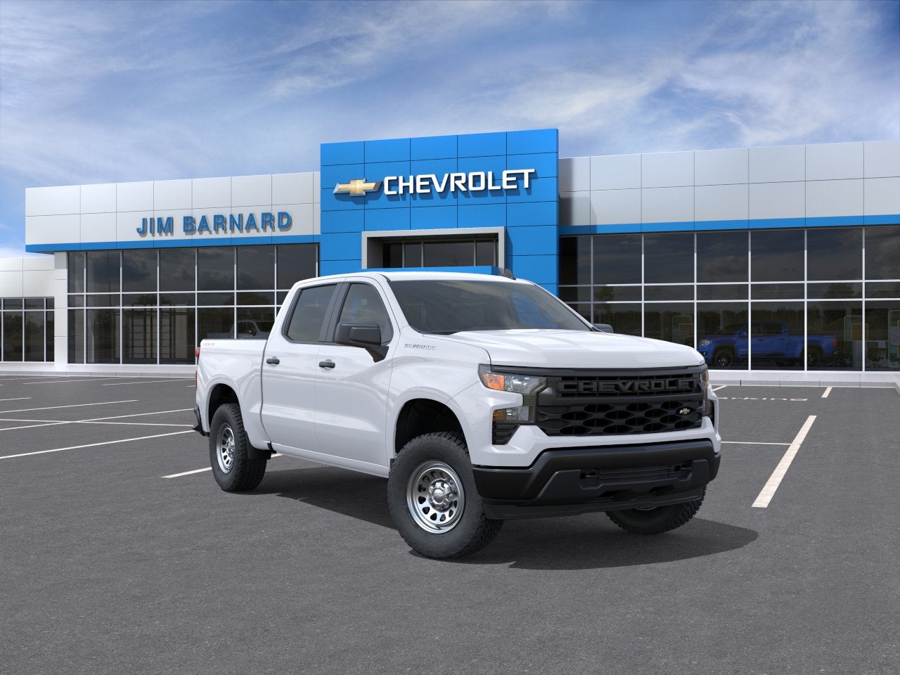 Summit White 2026 Chevrolet Silverado 1500 Pickup Truck Four-Wheel Drive Automatic