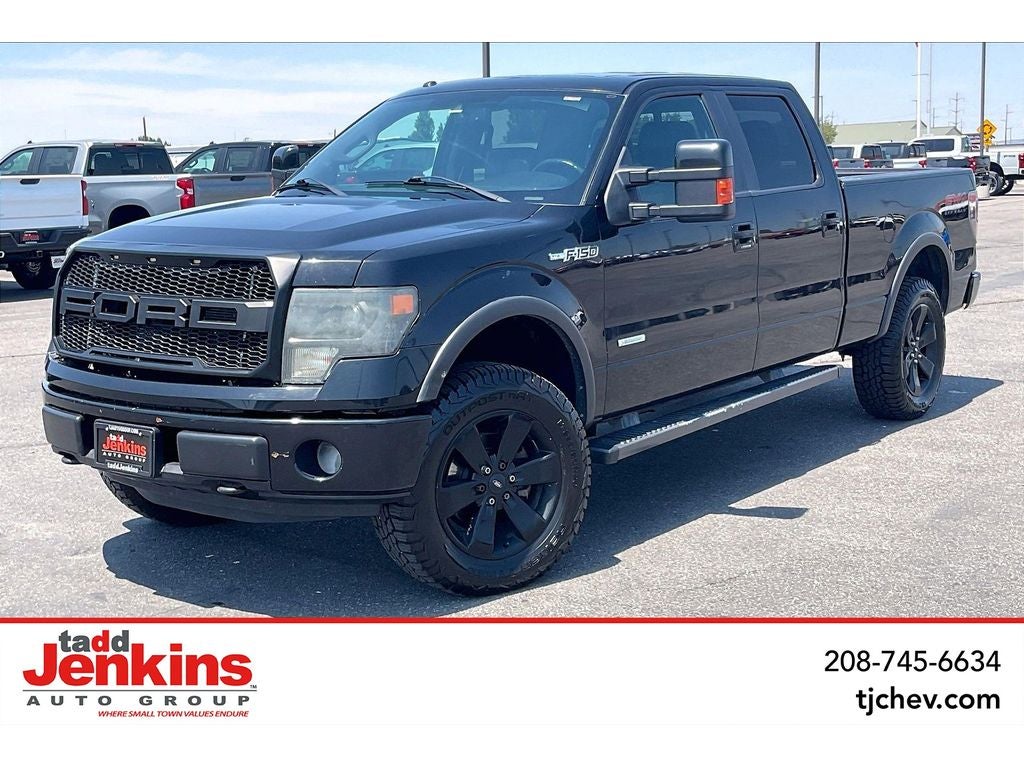 Black 2013 Ford F-150 Pickup Truck Four-Wheel Drive Automatic