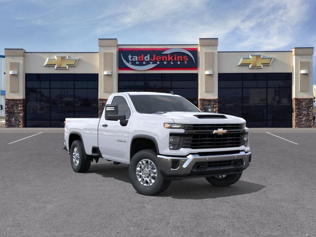 Summit White 2026 Chevrolet Silverado 3500HD Work Truck Regular Cab LB 4WD Pickup Truck Four-Wheel Drive Automatic