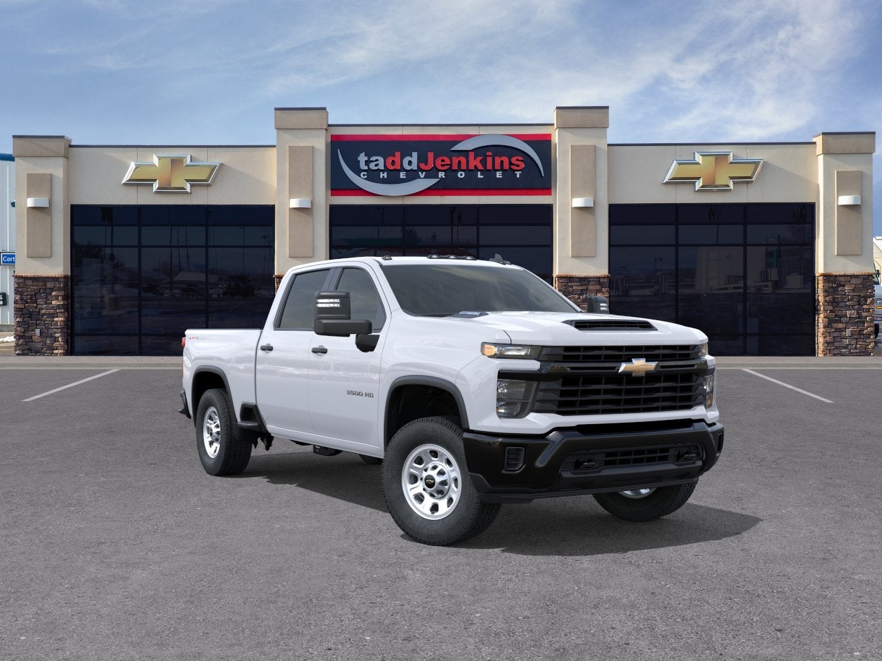 Summit White 2026 Chevrolet Silverado 3500HD Pickup Truck Four-Wheel Drive Automatic