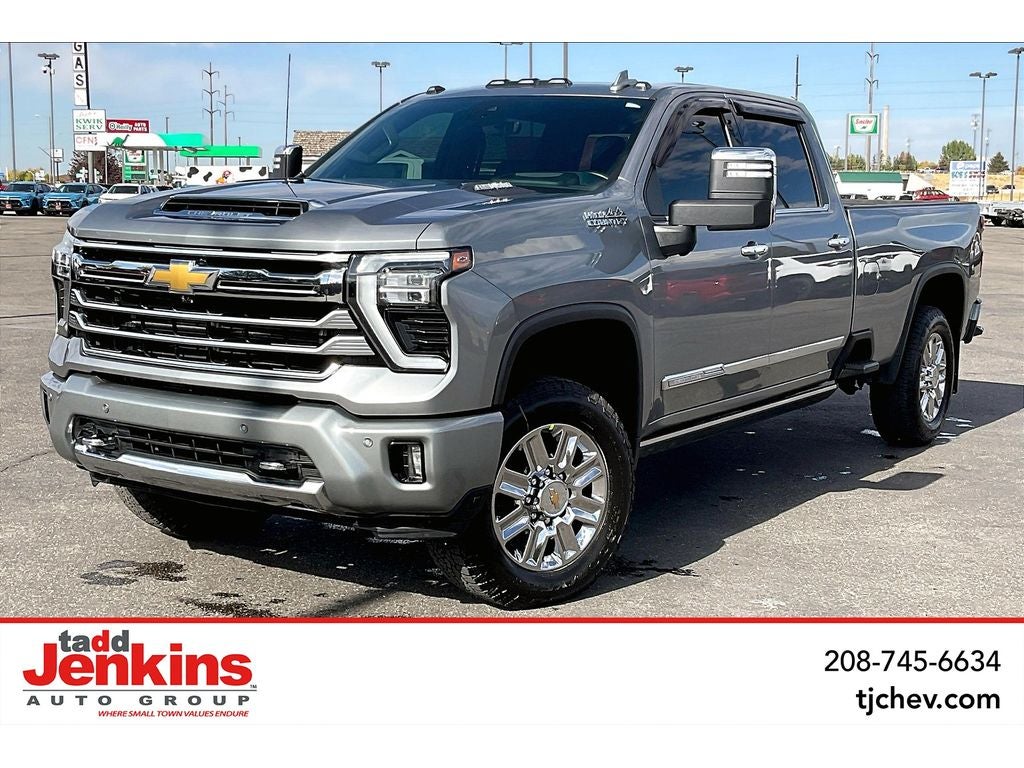 Sterling Gray Metallic 2025 Chevrolet Silverado 3500HD High Country Crew Cab 4WD Pickup Truck Four-Wheel Drive Automatic