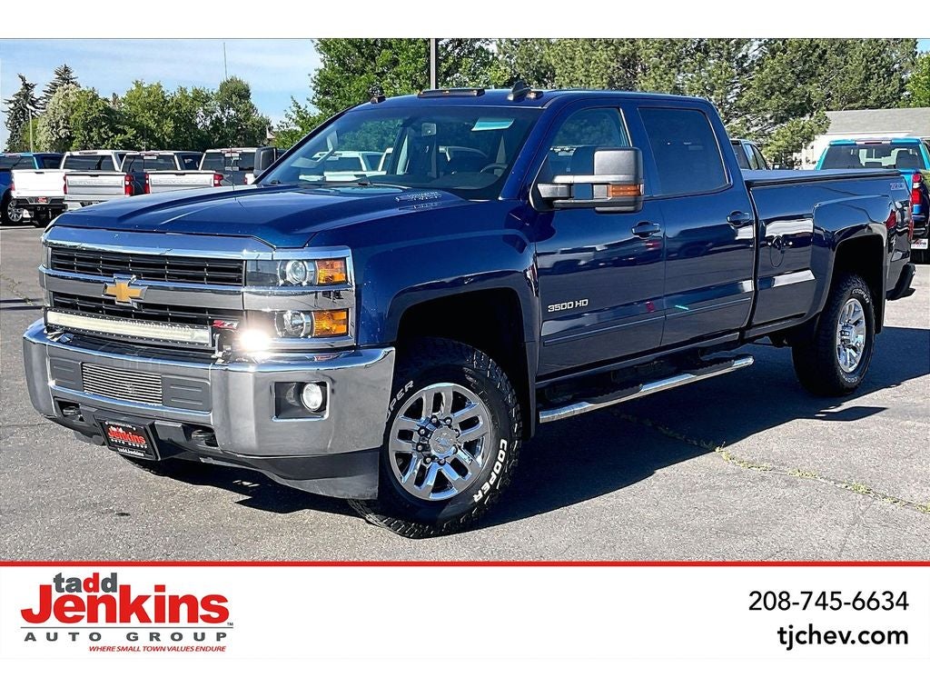 Deep Ocean Blue Metallic 2016 Chevrolet Silverado 3500HD Pickup Truck Four-Wheel Drive Automatic