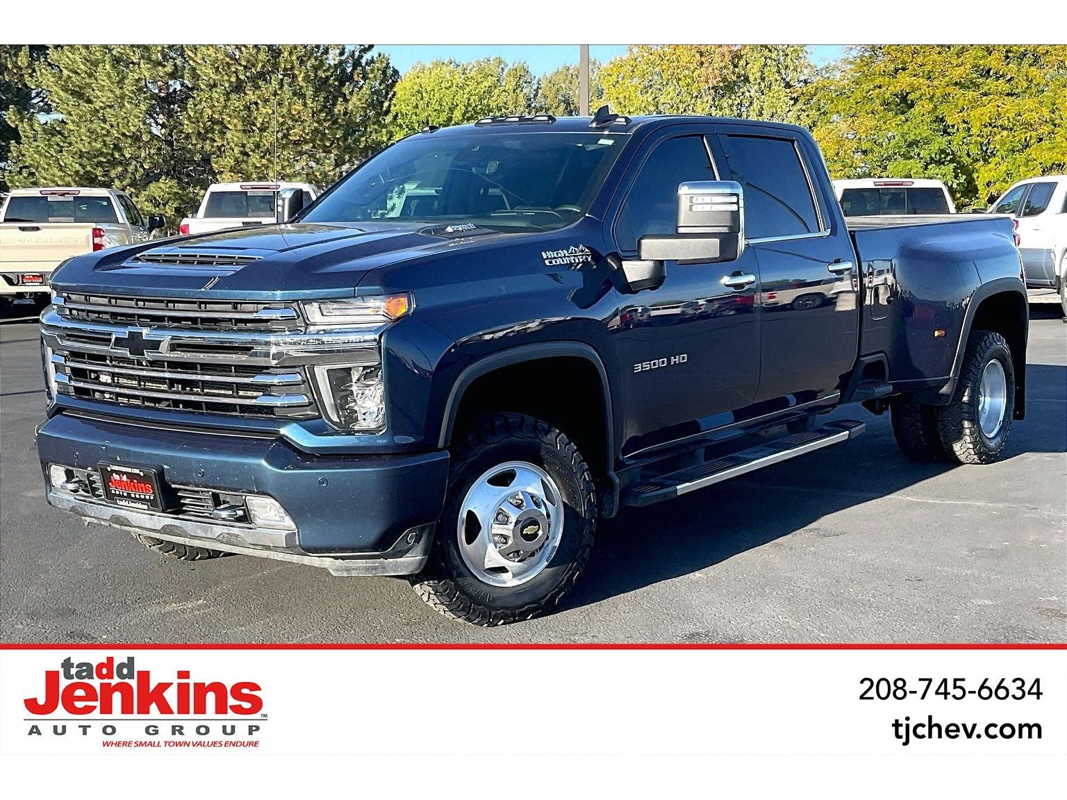 Northsky Blue Metallic 2020 Chevrolet Silverado 3500HD Pickup Truck Four-Wheel Drive Automatic