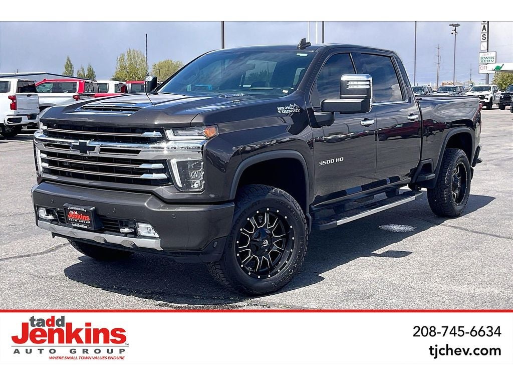 Oxford Brown Metallic 2021 Chevrolet Silverado 3500HD High Country Crew Cab 4WD Pickup Truck Four-Wheel Drive Automatic