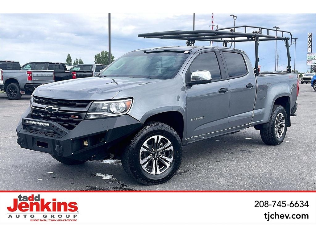 Gray (Satin Steel Metallic) 2022 Chevrolet Colorado Pickup Truck Four-Wheel Drive Automatic