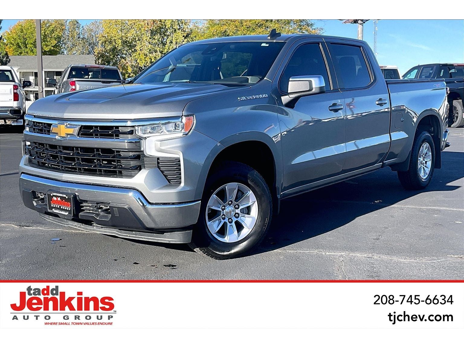 Sterling Gray Metallic 2023 Chevrolet Silverado 1500 Pickup Truck Four-Wheel Drive Automatic