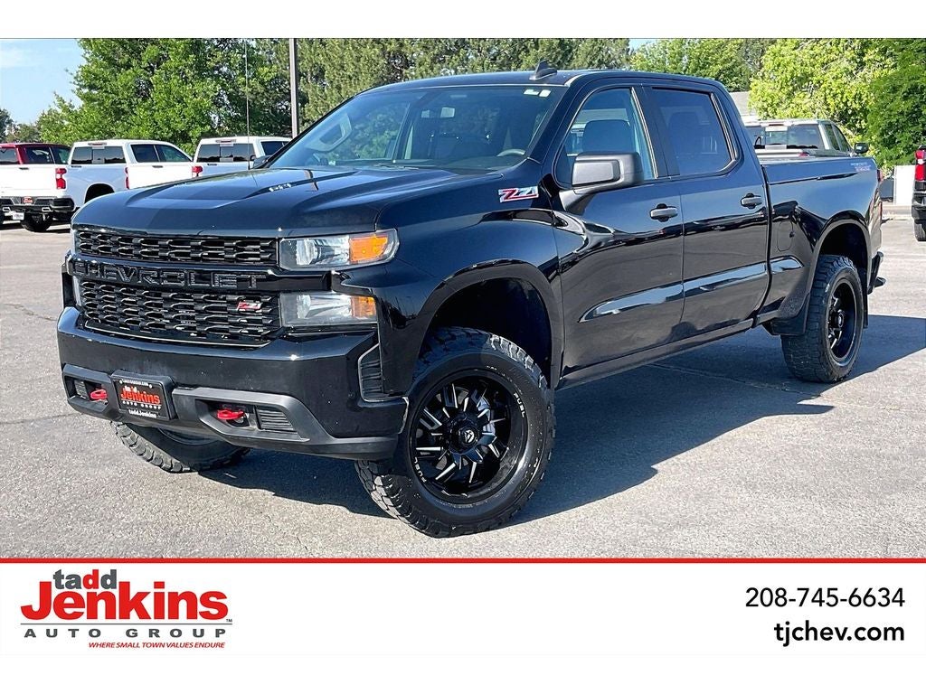 Black 2021 Chevrolet Silverado 1500 Pickup Truck Four-Wheel Drive Automatic