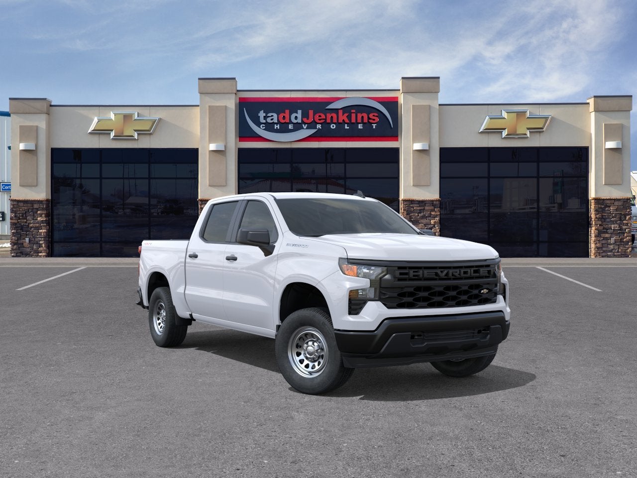 Summit White 2026 Chevrolet Silverado 1500 Pickup Truck Four-Wheel Drive Automatic