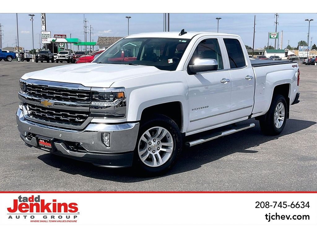 Summit White 2018 Chevrolet Silverado 1500 Pickup Truck Four-Wheel Drive Automatic