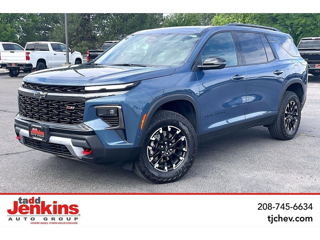 Lakeshore Blue Metallic 2024 Chevrolet Traverse SUV / Crossover Four-Wheel Drive Automatic