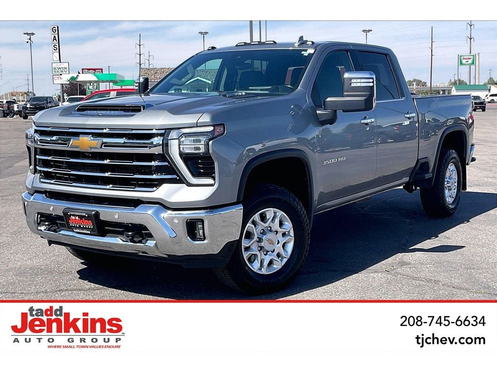 Sterling Gray Metallic 2024 Chevrolet Silverado 3500HD Pickup Truck Four-Wheel Drive Automatic