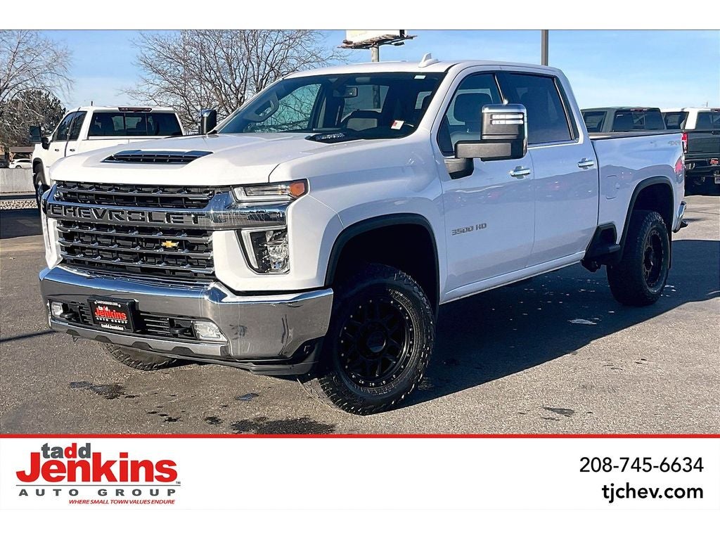 Summit White 2022 Chevrolet Silverado 3500HD LTZ Crew Cab 4WD Pickup Truck Four-Wheel Drive Automatic