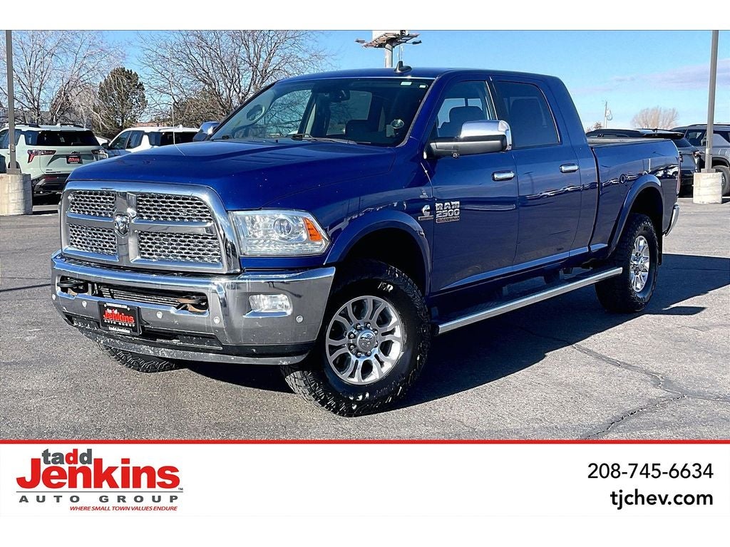 Blue 2017 RAM 2500 Laramie Mega Cab 4WD Pickup Truck Four-Wheel Drive 