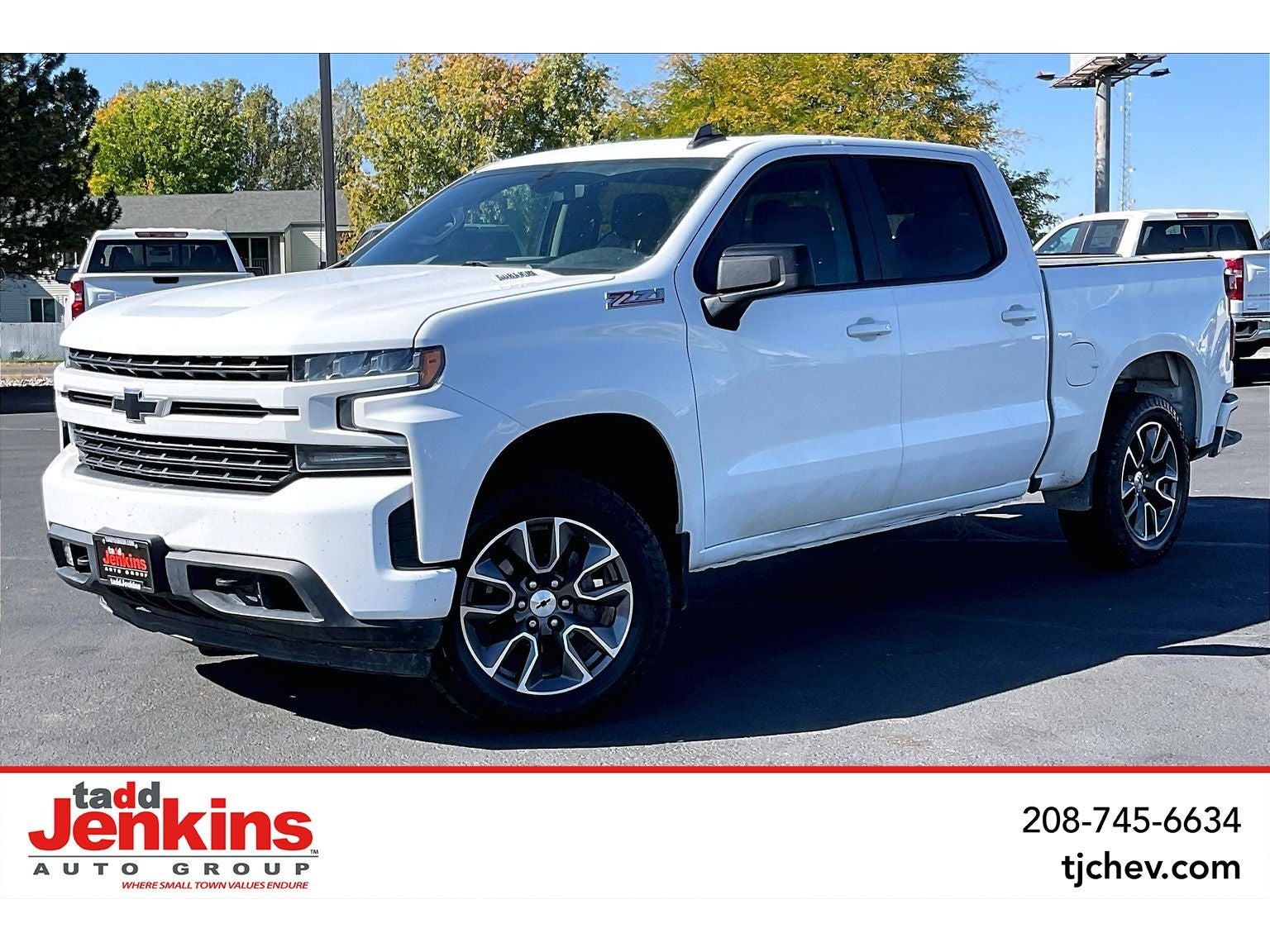 Summit White 2020 Chevrolet Silverado 1500 Pickup Truck Four-Wheel Drive Automatic