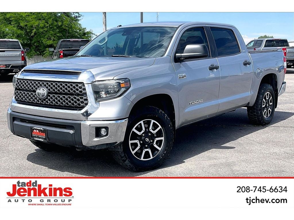 Silver Sky Metallic 2019 Toyota Tundra Pickup Truck Four-Wheel Drive Automatic
