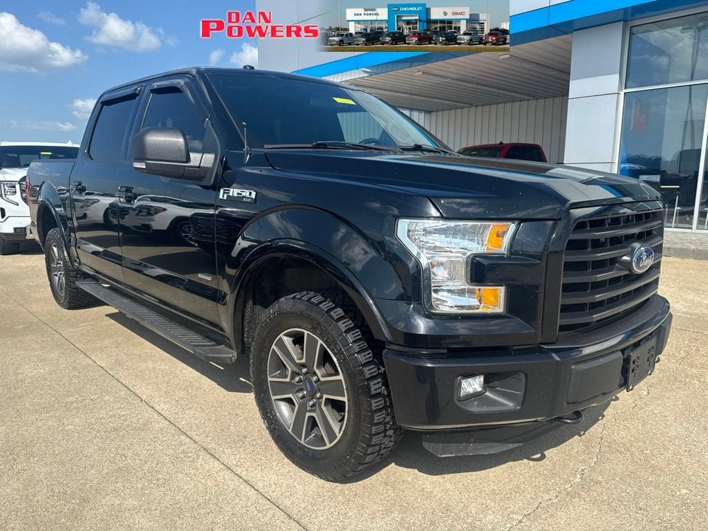 Black 2016 Ford F-150 Pickup Truck Four-Wheel Drive Automatic