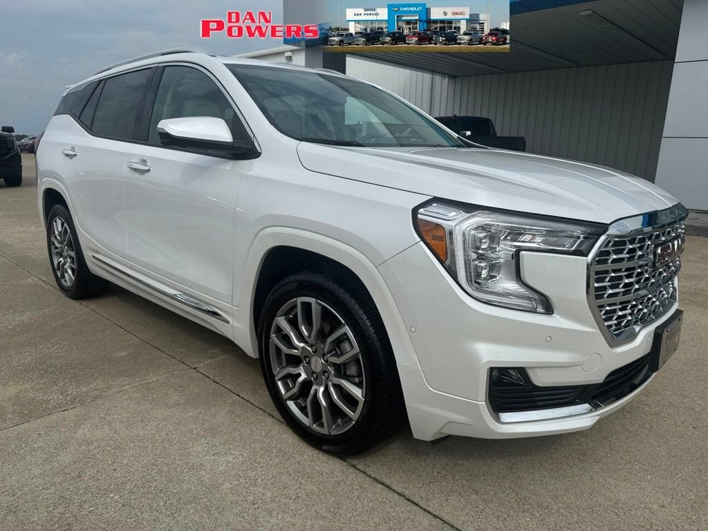 White Frost Tricoat 2024 GMC Terrain SUV / Crossover All-Wheel Drive Automatic