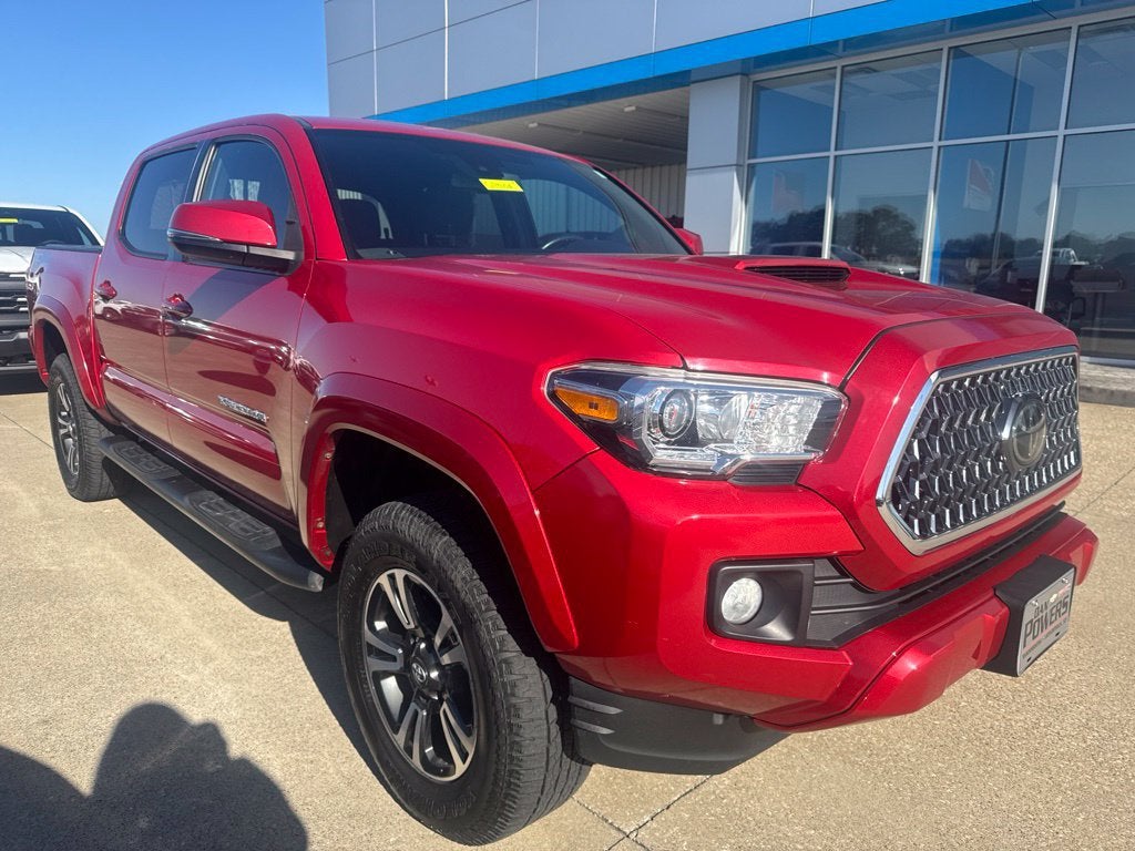 Red 2019 Toyota Tacoma Pickup Truck Four-Wheel Drive 