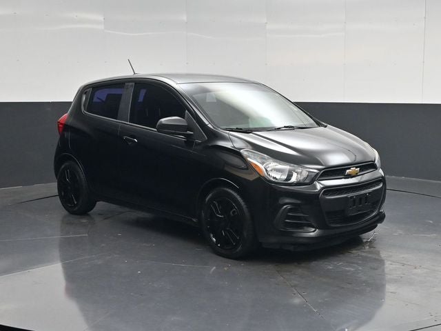 Black 2017 Chevrolet Spark Hatchback Front-Wheel Drive Continuously Variable Transmission